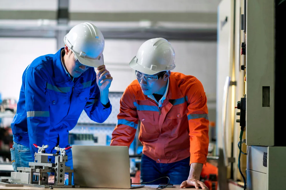 male-asian-engineer-professional-having-discussion-standing-concult-cnc-machine-factory-two-asian-coworker-brainstorm-explaining-solves-process-cnc-operate-machine